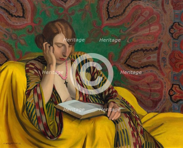 La Liseuse, 1922. Creator: Vallotton, Felix Edouard (1865-1925).