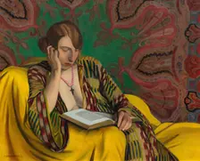 La Liseuse, 1922. Creator: Vallotton, Felix Edouard (1865-1925)