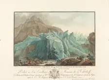 La Lutschinen sortant du Glacier inférieur du Grindelwald, 1785. Creator: Charles-Melchior Descourtis