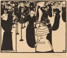 La Modiste (The Milliner), 1894. Creator: Félix Vallotton