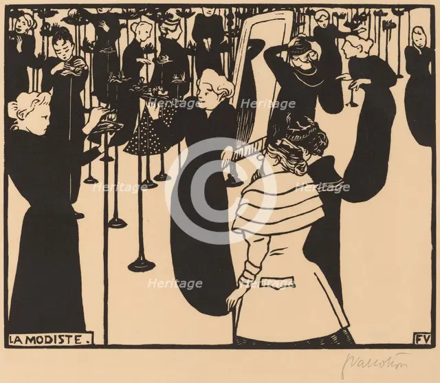 La Modiste (The Milliner), 1894. Creator: Félix Vallotton.