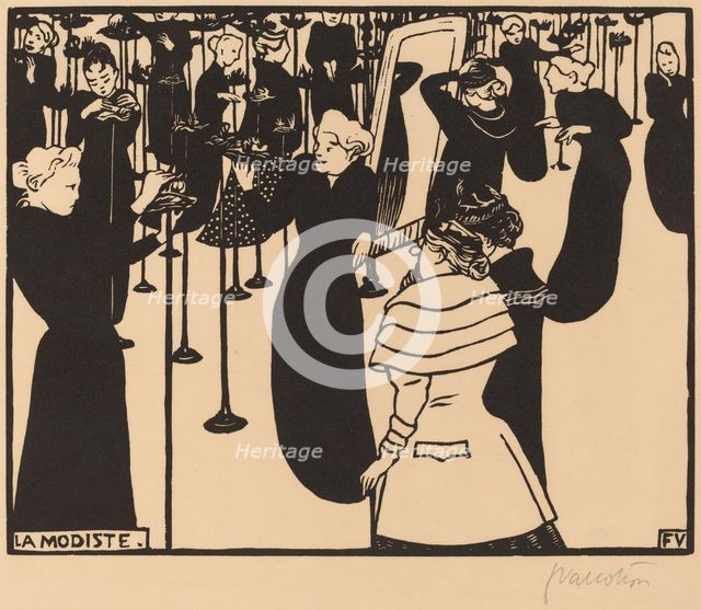 La Modiste (The Milliner), 1894. Creator: Félix Vallotton.