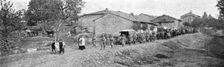 La mort de Brindejonc des Moulinais; Obseques militaires dans un village du front 1916 Creator: Unknown