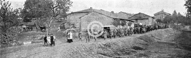 'La mort de Brindejonc des Moulinais; Obseques militaires dans un village du front', 1916 Creator: Unknown.