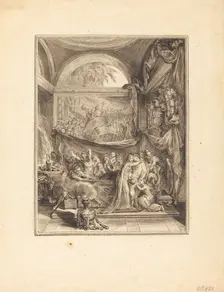 La mort de Germanicus. Creator: Gabriel de Saint-Aubin