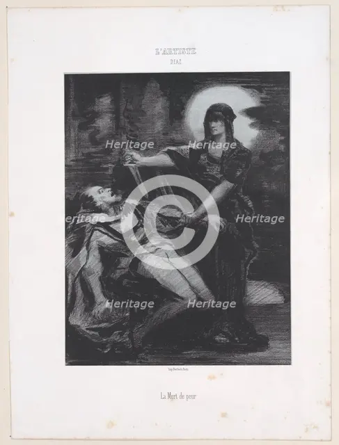 La Mort de peur, 1830-76., 1830-76. Creator: Narcisse Virgile Diaz de la Pena.