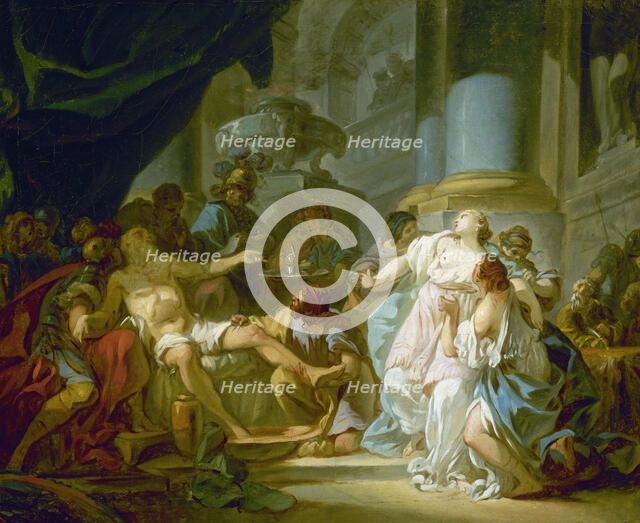 La Mort de Sénèque, 1773. Creator: Jacques-Louis David.