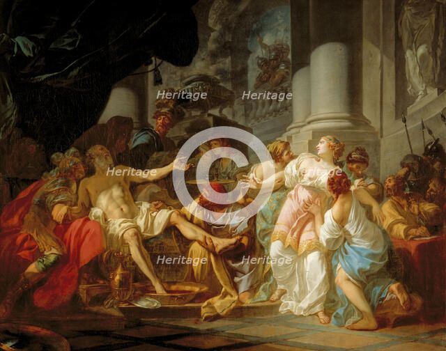 La Mort de Sénèque, 1773. Creator: Jacques-Louis David.