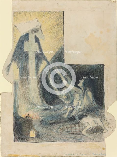 La mort des pauvres - Baudelaire, 1894. Creator: Theophile Alexandre Steinlen.