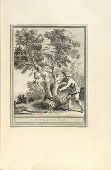 La mort et le bûcheron (The Death and the Woodcutter), 1755. Creator: Oudry, Jean-Baptiste (1686-1755)