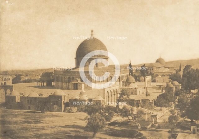 La Mosquée d'Omar, à Jérusalem, August 1850. Creator: Maxime du Camp.