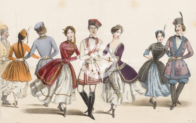 La Mazurka, 1840s.