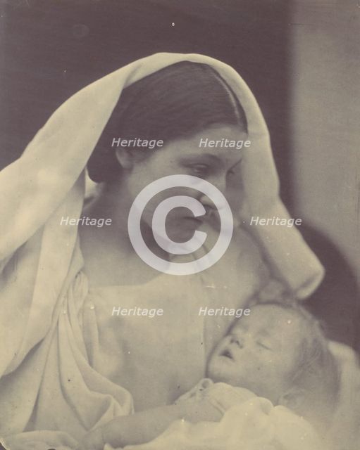 La Madonna Riposata, 1864. Creator: Julia Margaret Cameron.