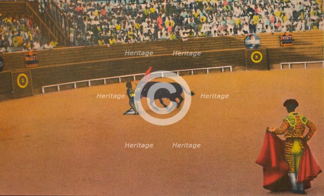 La Magdalena Bull Ring, Barranquilla', c1940s. Artist: Unknown.