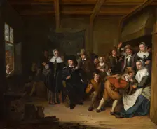 La Main Chaude ('Hot Cockles'). Creator: Cornelis de Man