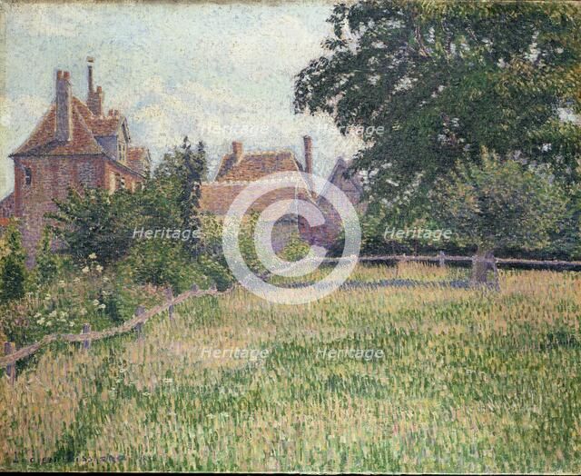 La Maison de la Sourde, Eragny, 1886. Artist: Lucien Pissarro.