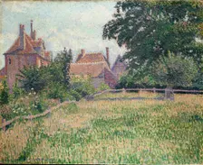 La Maison de la Sourde, Eragny, 1886. Artist: Lucien Pissarro