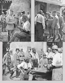 La Maniere de Petain; Le commandant en chef dans les cantonnements 1917. Creator: Unknown