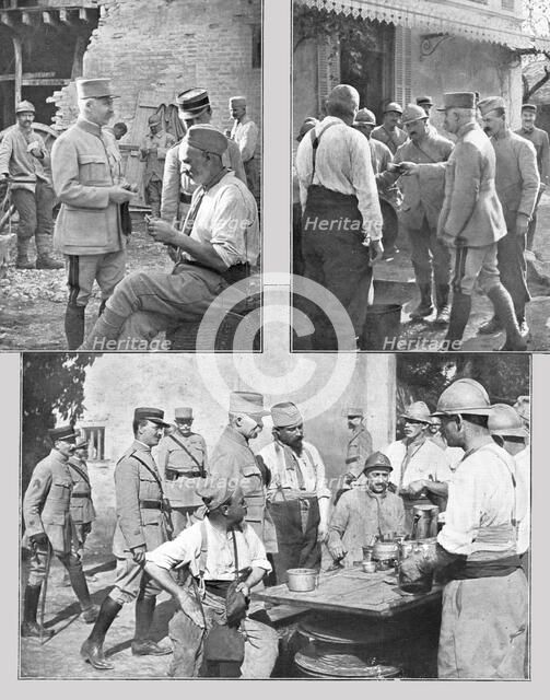 'La Maniere de Petain; Le commandant en chef dans les cantonnements', 1917. Creator: Unknown.