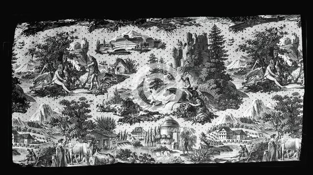 La Manufacture de Munster (Furnishing Fabric), Munster, c. 1816. Creator: Hartmann et Fils.