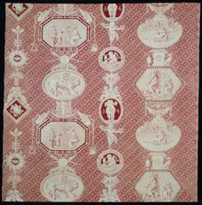 La Marchande d'Amour (The Merchant of Love) (Furnishing Fabric), France, 1815/17. Creator: Christophe-Philippe Oberkampf