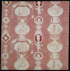 La Marchande d'Amour (The Merchant of Love) (Furnishing Fabric), France, 1815/17. Creator: Christophe-Philippe Oberkampf