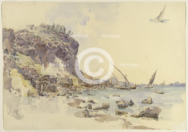 La Marina grande del Vico, 1841. Creator: Johann Nepomuk Rauch.
