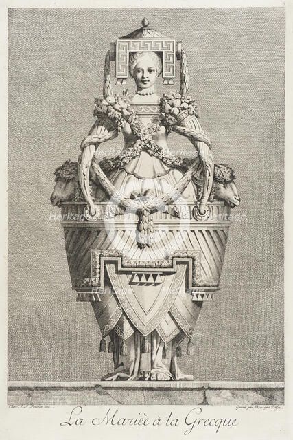 La Mariée à la Grecque, 1771. Creator: Bossi.