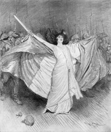 La Marseillaise L'Opera-Comique, 6 December 1914 (1926).Artist: Georges Bertin Scott