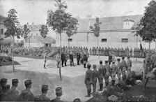 La Medaille Militaire de Petain; Le 23 aout 1918, au grand quartier general, a provins..., 1918. Creator: Unknown