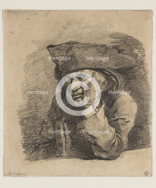 La Mélancolie, between 1789 and 1810. Creator: Jean-Jacques de Boissieu.