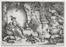 La Mèlancolie , c. 1660-1665. Creator: Giovanni Benedetto Castiglione (Italian, 1609-1664)