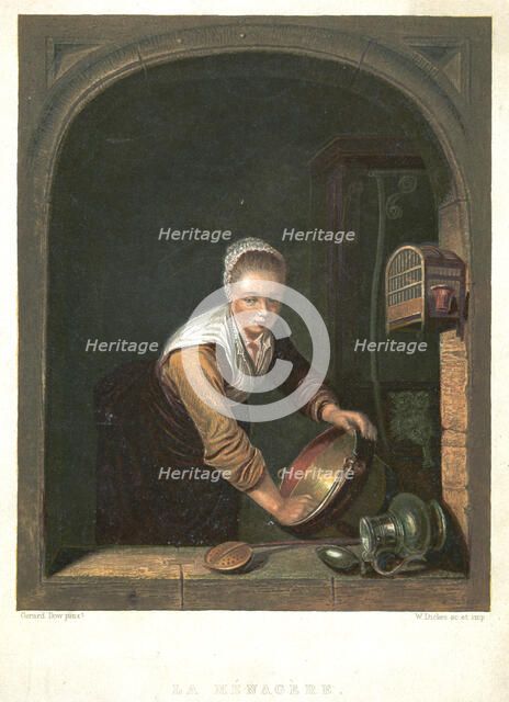 'La Menagere', c1630-1670Artist: Gerrit Dou