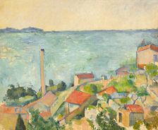 La Mer à l'Estaque (The Sea at l'Estaque) , 1878-1879. Creator: Cézanne, Paul (1839-1906)