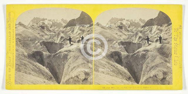 La Mer De Glace, Chamounix, Savoie, 1850/96. Creator: William England.
