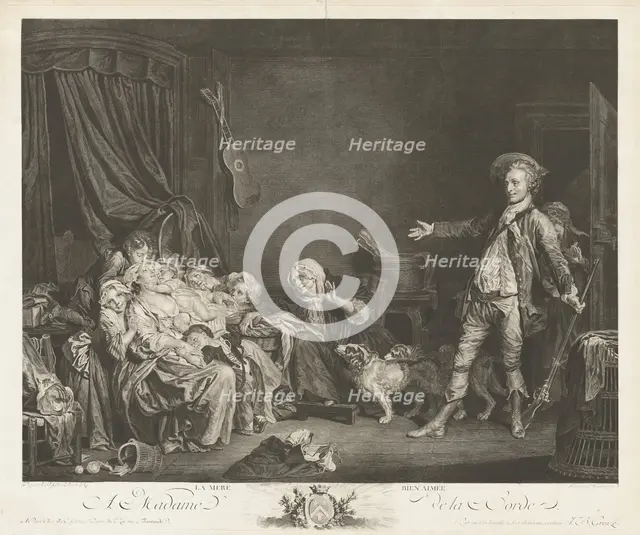 La mére bienaimée (The Well-Loved Mother), 1775. Creator: Jean Massard.