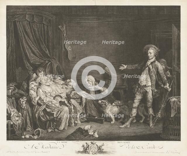 La mére bienaimée (The Well-Loved Mother), 1775. Creator: Jean Massard.