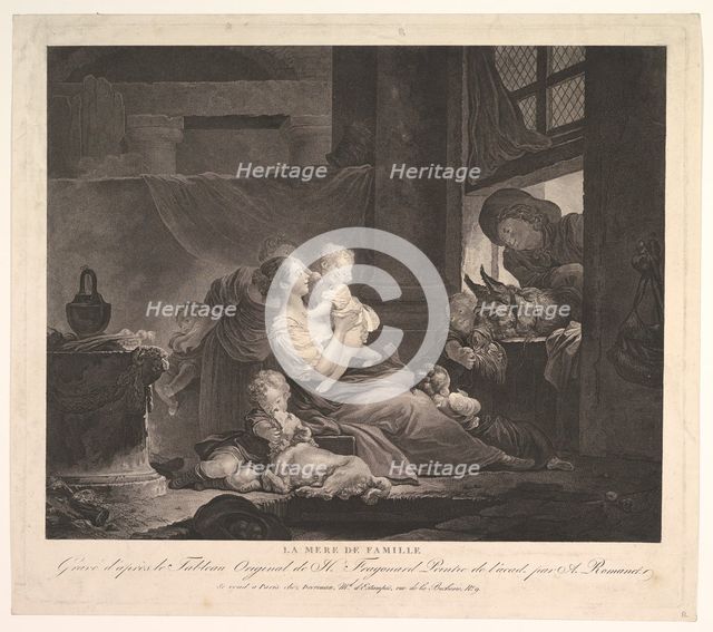La Mere de Famille.n.d. Creator: Antoine Louis Romanet.