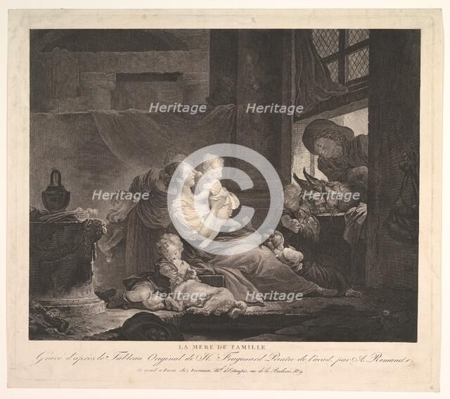 La Mere de Famille.n.d. Creator: Antoine Louis Romanet.