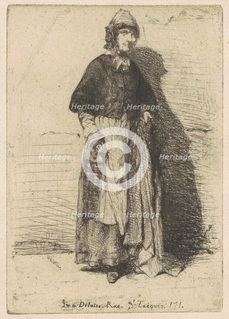 La Mère Gérard, 1858. Creator: James Abbott McNeill Whistler.