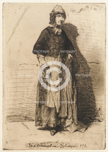 La Mère Gérard, 1858. Creator: James Abbott McNeill Whistler.