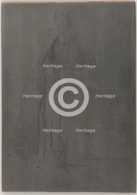 La Mere Gerard. One of the Twelve Etchings from Nature, 1857-1858. Creator: James Abbott McNeill Whistler.
