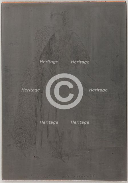 La Mere Gerard. One of the Twelve Etchings from Nature, 1857-1858. Creator: James Abbott McNeill Whistler.