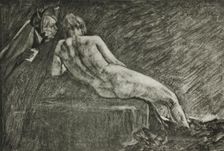 La Messagère du diable, between circa 1880 and circa 1885. Creator: Félicien Rops