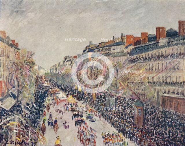 'La Mi-Careme sur les Boulevards', 1897. Artist: Camille Pissarro.