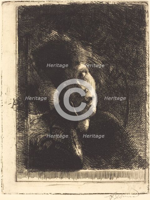 La Muse Accoudée, 1884. Creator: Paul Albert Besnard.