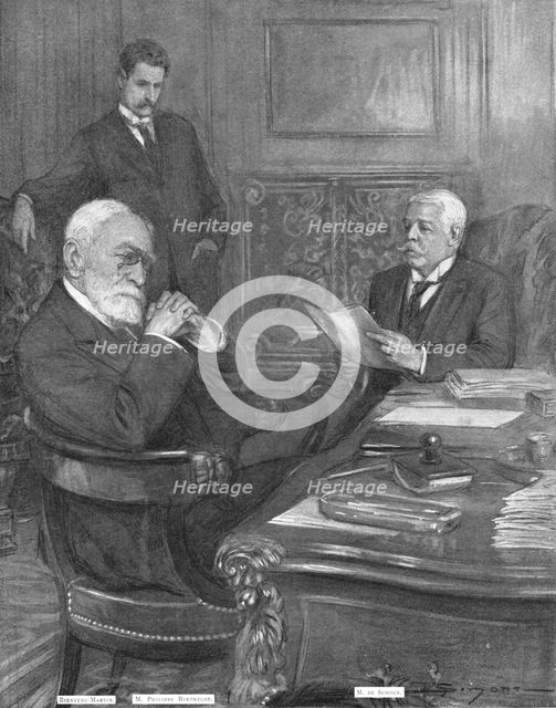 ''La note verbale a la France; l'Ambassadeur d'Allemagne au quai d'Orsay, 23 juillet', 1914. Creator: J Simont.