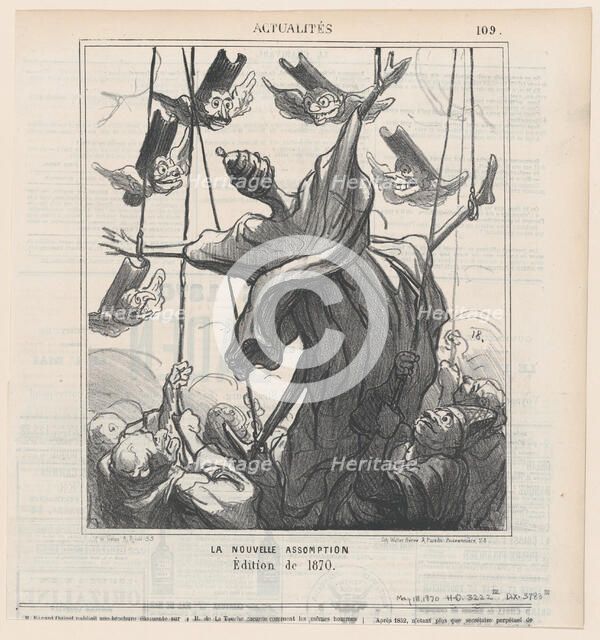 La Nouvelle Assomption, 1870.  Creator: Honore Daumier.