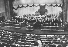 La Nouvelle Europe; la constituante Allemande; Premiere séance solennelle de l'Assemblee..., 1919. Creator: Unknown