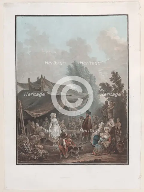La Noce de Village, 1788-94. Creator: Charles-Melchior Descourtis.